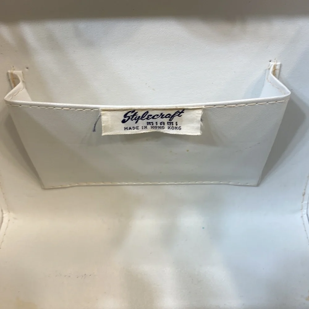 1950s Stylecraft Miami Lucite Top Handle Box Bag - Picture 6 of 7